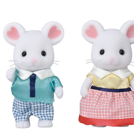 Calico Critters Marshmallow Mouse Family