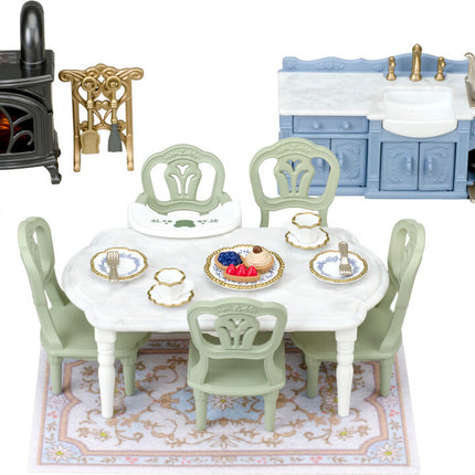Calico Critters Elegant Dining Room