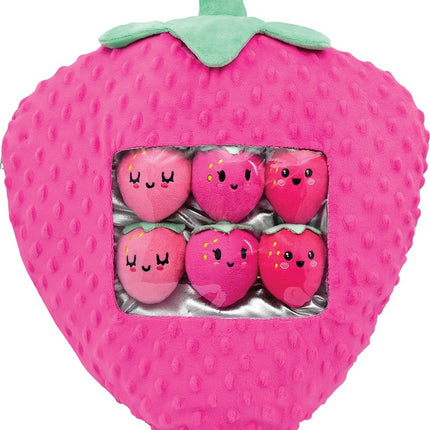 Strawberry Packaging Fleece Plush
