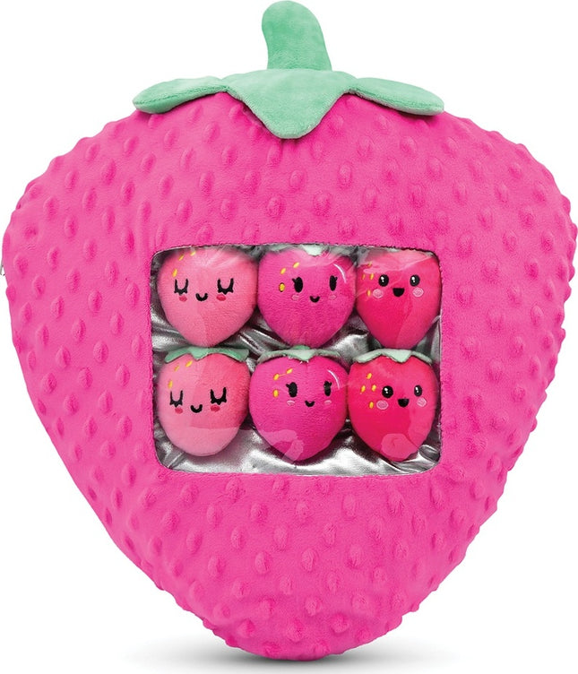 Strawberry Packaging Fleece Plush