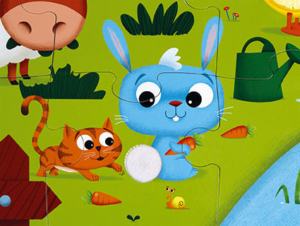 Tactile Puzzle "farm Animals"  20 Pcs
