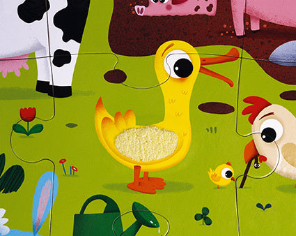 Tactile Puzzle "farm Animals"  20 Pcs