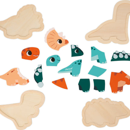 Dino - 4 Progressive Puzzles Dino