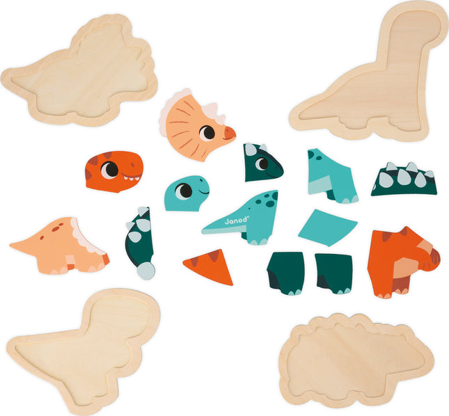 Dino - 4 Progressive Puzzles Dino