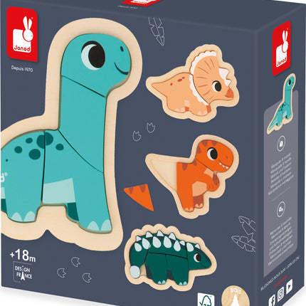 Dino - 4 Progressive Puzzles Dino