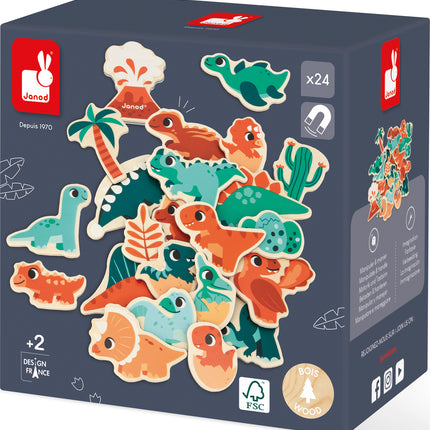 Dino - Dino Magnets - 24 Pieces
