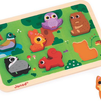 Chunky Wooden Forest Puzzle