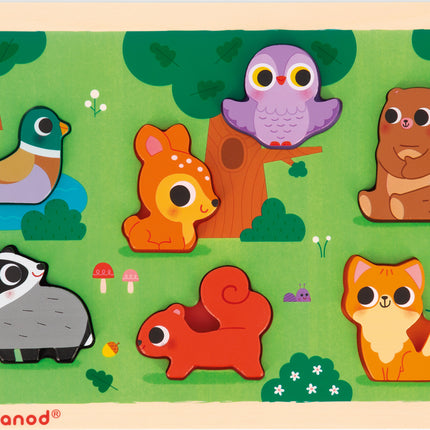 Chunky Wooden Forest Puzzle