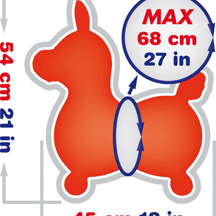 Rody Inflatable Bounce Horse (Red)