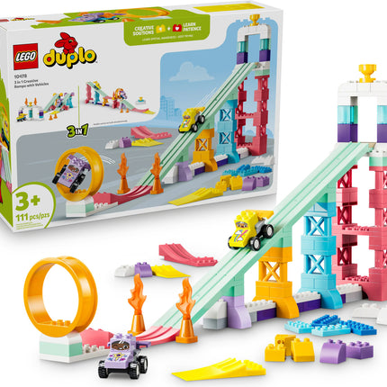 LEGO® DUPLO® Town 3 in 1 Creative Ramps with Vehicles
