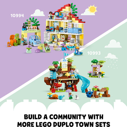 LEGO® DUPLO 3 in 1 Family House Set with Toy Car