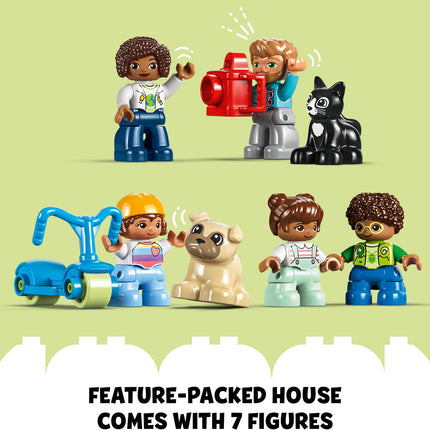 LEGO® DUPLO 3 in 1 Family House Set with Toy Car