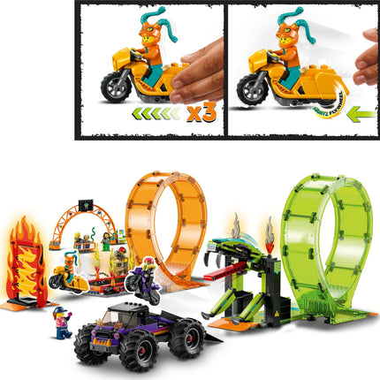 LEGO® City Stuntz Double Loop Stunt Arena Set
