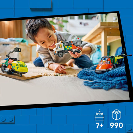 LEGO City Great Vehicles: Airplane, Service Truck & Hovercraft Remix