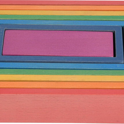 Wooden Rainbow Architect Rectangles - Set of 7