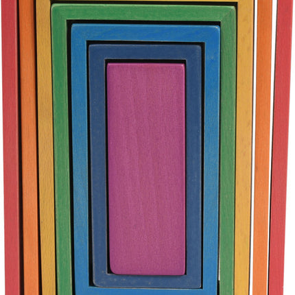 Wooden Rainbow Architect Rectangles - Set of 7