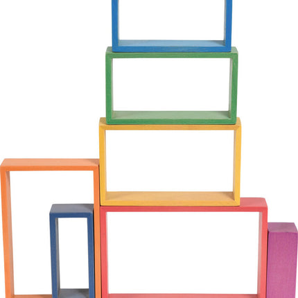Wooden Rainbow Architect Rectangles - Set of 7