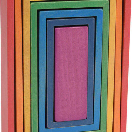 Wooden Rainbow Architect Rectangles - Set of 7