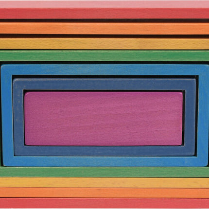 Wooden Rainbow Architect Rectangles - Set of 7