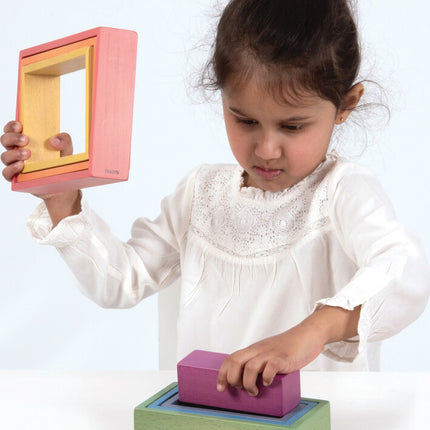 Wooden Rainbow Architect Rectangles - Set of 7