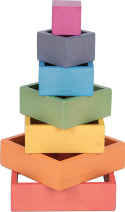 Wooden Rainbow Architect Squares - Set of 7
