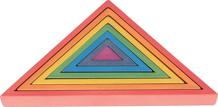 Wooden Rainbow Architect Triangles - Set of 7