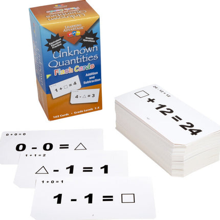 Unknown Quantities Flash Cards - Add & Sub