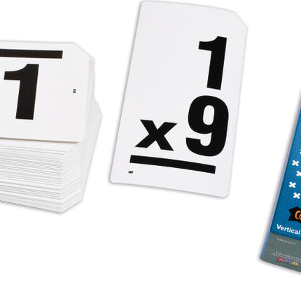 Double-Value Vertical Flash Cards - Mult & Div