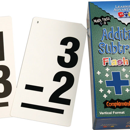 Double-Value Vertical Flash Cards - Add & Sub