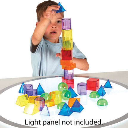Translucent Geometric Shapes - Set of 36