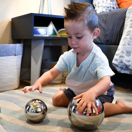 Sensory Reflective Balls - Silver - Set of 4