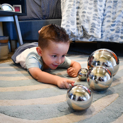 Sensory Reflective Balls - Silver - Set of 4