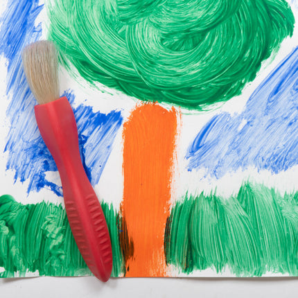 Triangle Grip Paint Brushes - 1 Size - Set of 6