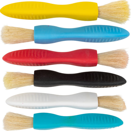 Triangle Grip Paint Brushes - 1 Size - Set of 6