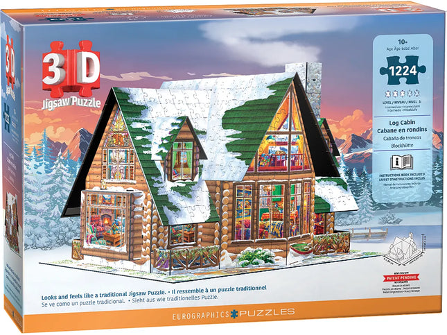 Eurographics - Log Cabin 3D Puzzle 1224pc