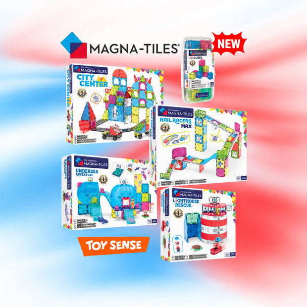 MAGNA-TILES banner with extra space around the collage