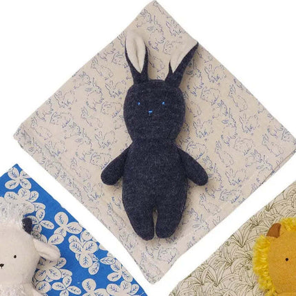 Bunny Rattle + Burp Cloth