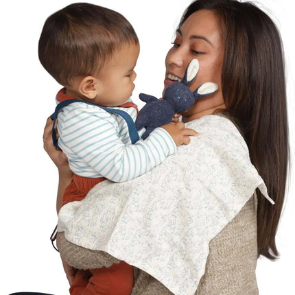 Bunny Rattle + Burp Cloth