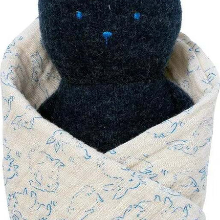 Bunny Rattle + Burp Cloth