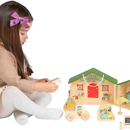 Market Day Wooden Playset