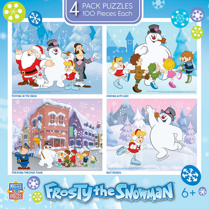 Frosty the Snowman - 4 Pack 100 Piece Puzzles