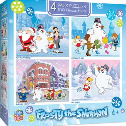 Frosty the Snowman - 4 Pack 100 Piece Puzzles