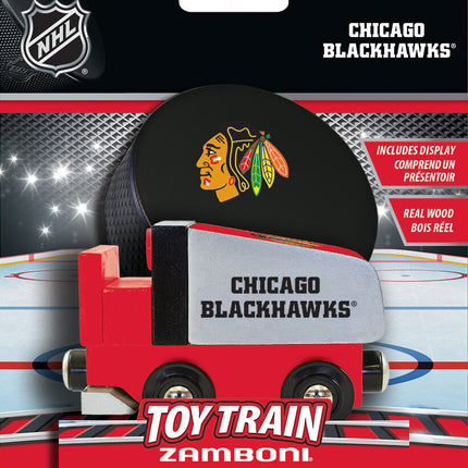 Chicago Blackhawks NHL Wood Train Zamboni