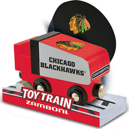 Chicago Blackhawks NHL Wood Train Zamboni