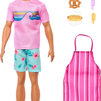 Barbie Mysteries: Beach Detectives Ken Doll in Signature Outfit with Storytelling Accessories