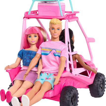 Barbie Mysteries: Beach Detectives Ultimate Beach Buggy Vehicle Playset with 10+ Accessories