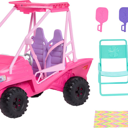 Barbie Mysteries: Beach Detectives Ultimate Beach Buggy Vehicle Playset with 10+ Accessories