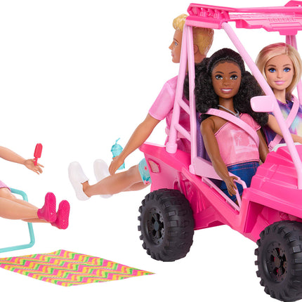 Barbie Mysteries: Beach Detectives Ultimate Beach Buggy Vehicle Playset with 10+ Accessories