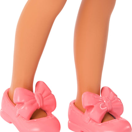 Barbie Chelsea Club Lula Small Doll, 6-Inch with Brunette Hair in Cherry-Print Dress & Sandals
