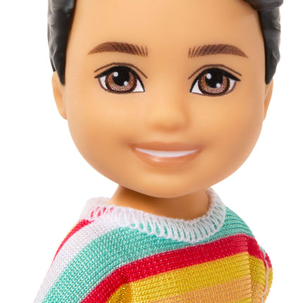 Barbie Chelsea Club Koji Boy Small Doll, 6-Inch with Brunette Hair in Removable Outfit & Shoes